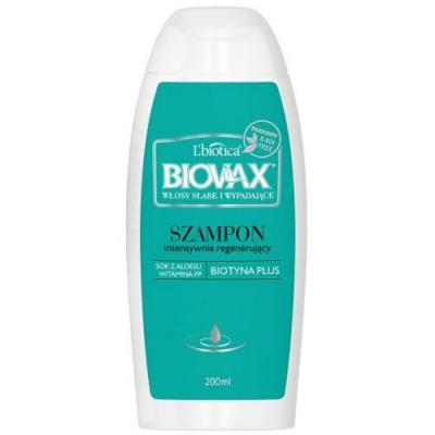 lbiotica biovax szampon do włosów słabych i wypadających 200ml