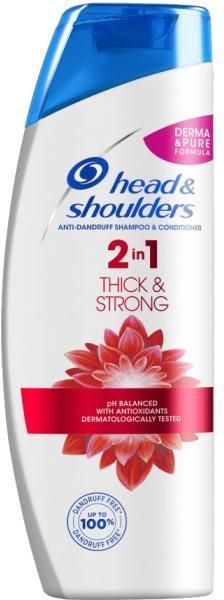 head&shoulders szampon 2w1 z odżywką przeciwłupieżowy thick&strong