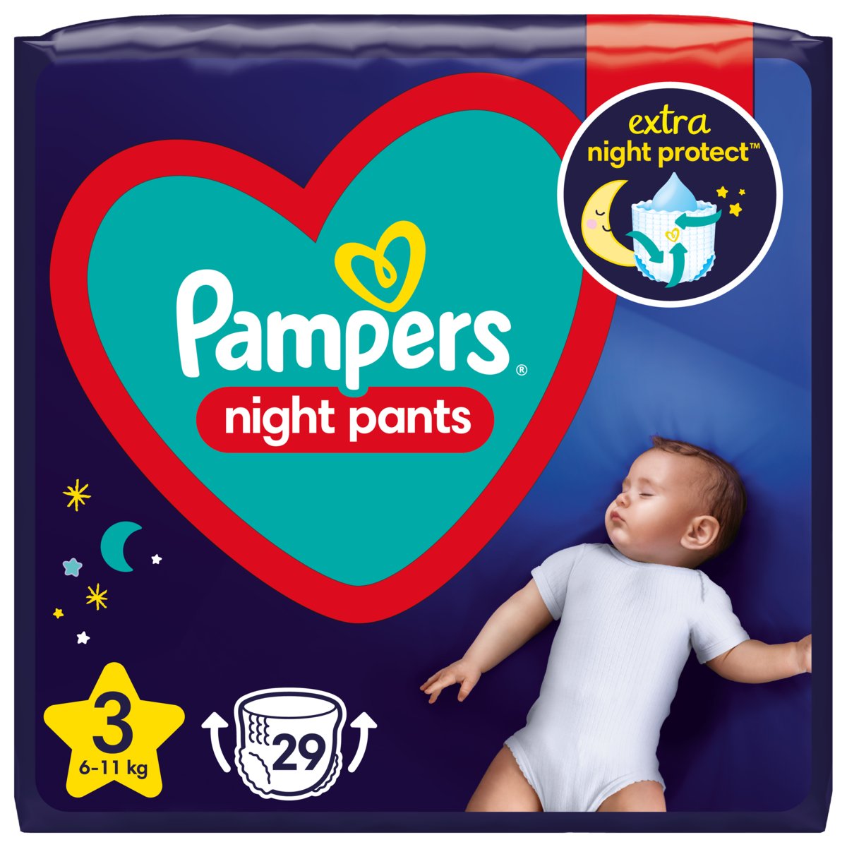 pieluszki na noc pampers