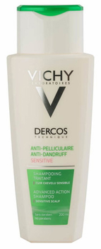 vichy dercos szampon przeciwłupieżowy do włosów suchych 200ml