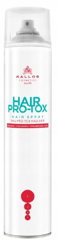 kallos hair pro-tox spray lakier do włosów