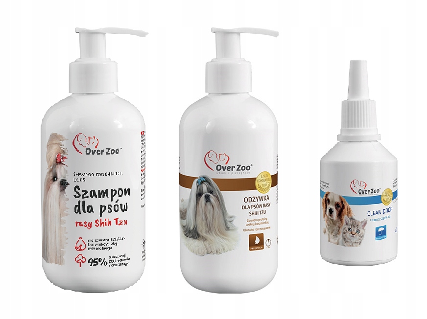 szampon odżywka dla psów rasy shih-tzu clean drop gratis