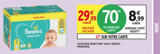 promo pampers belgique