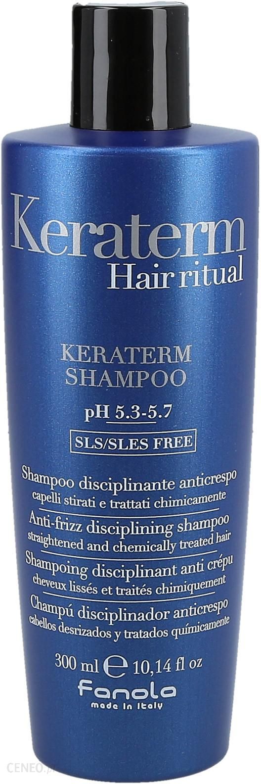 fanola keraterm szampon do włosów prostowanych 300ml wizaz