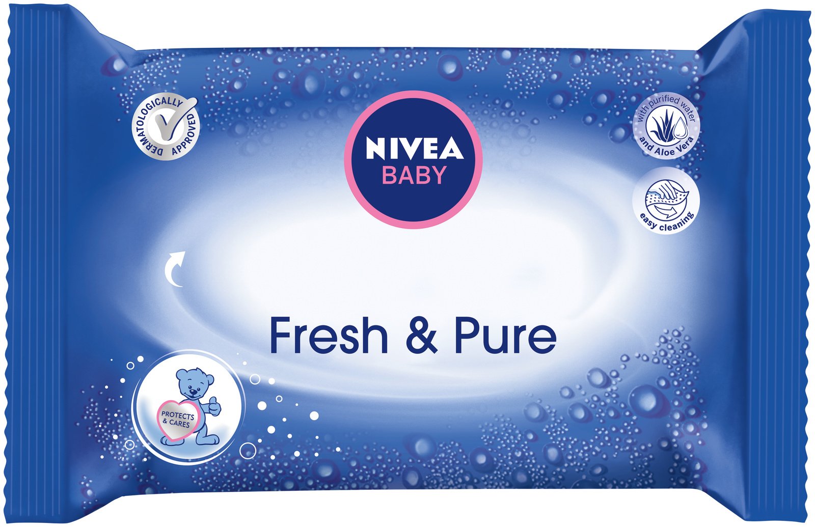 nivea baby chusteczki nawilżane pure & fresh