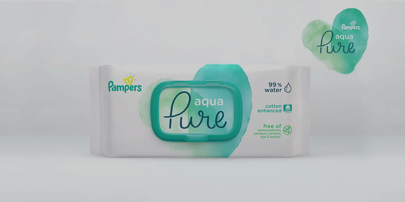 pampers pure water wipes