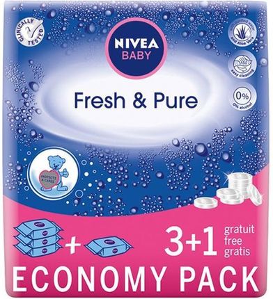 nivea baby chusteczki nawilżane fresh pure