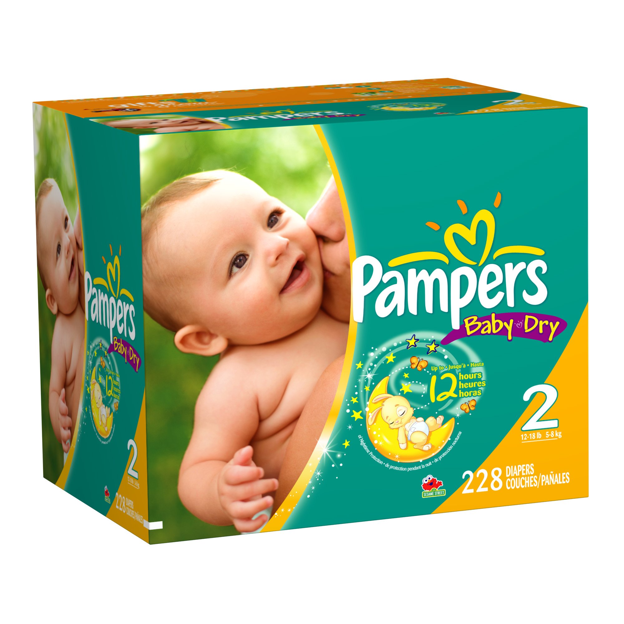 pampers new baby-dry 228sztuk