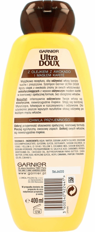 szampon ultra doux awokado skład