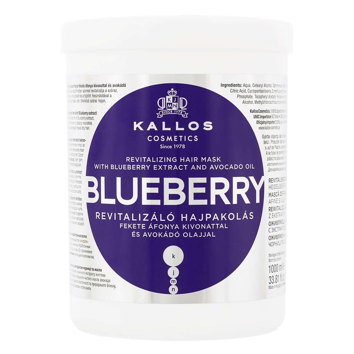 kallos cosmetics blueberry szampon włosów