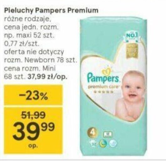 rtesco pampers premium promocja