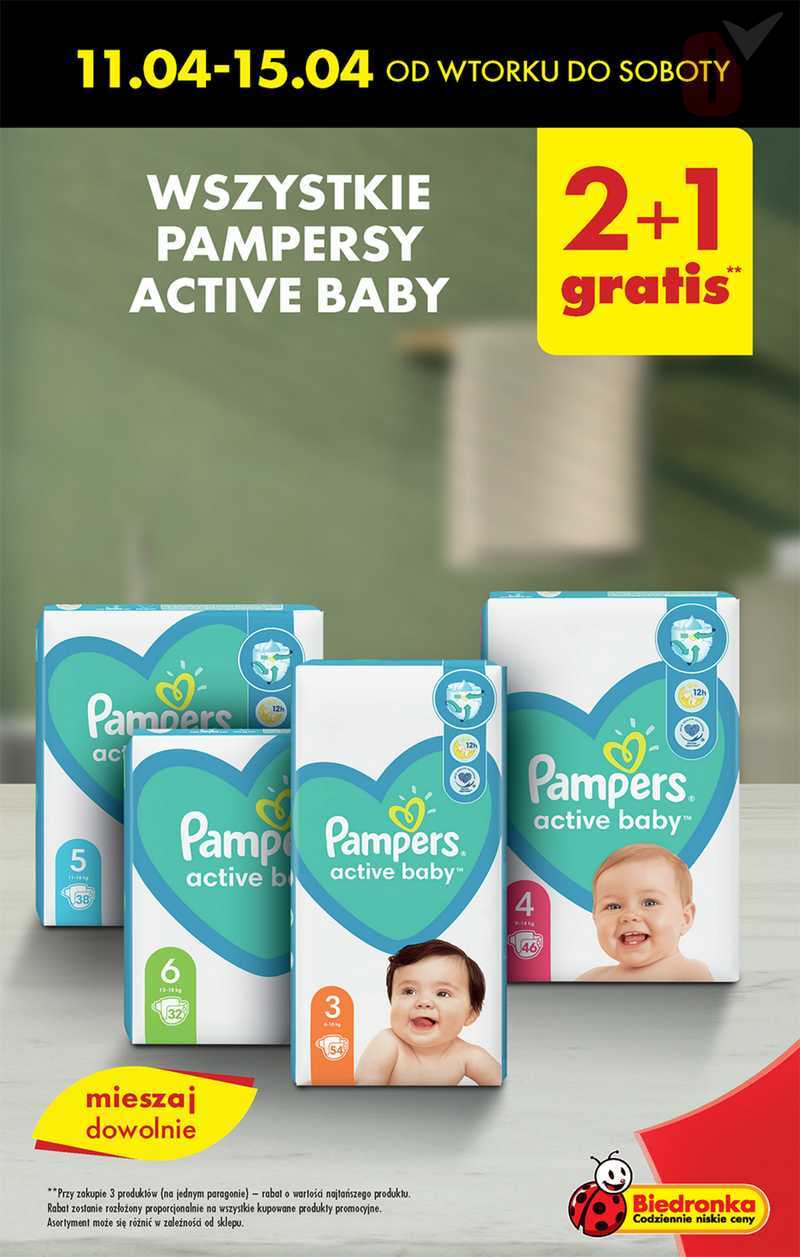 pieluchy pampers 2 biedronka