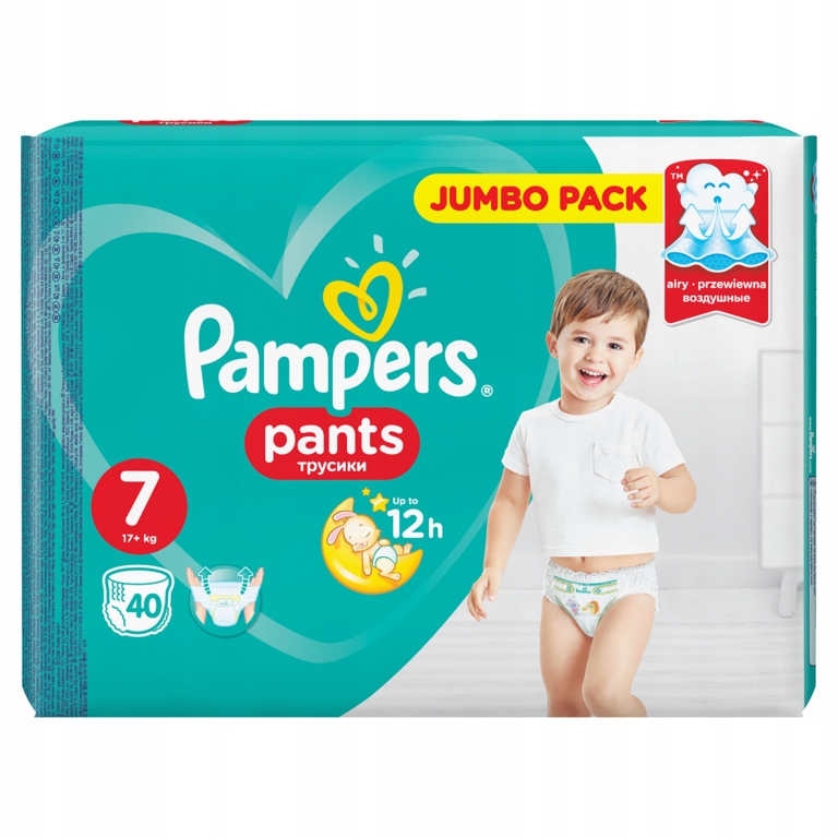 pampers pants 7 40 sztuk