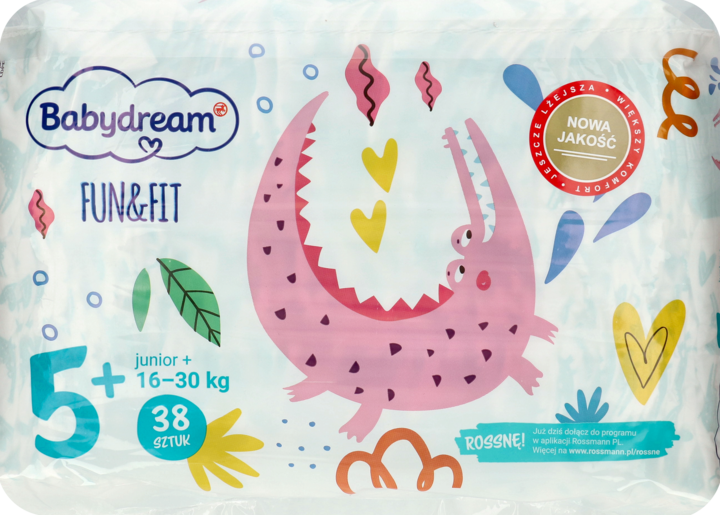 babydream fun&fit pieluszki jednorazowe