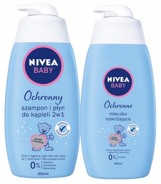 szampon i płyn do kąpieli nivea baby