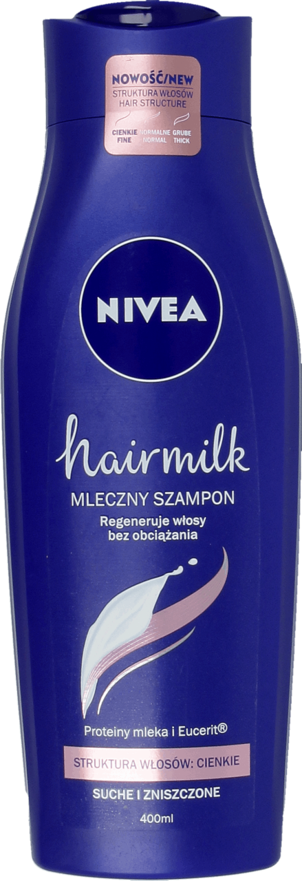 nivea hairmilk mleczny szampon włosy normalne i grube