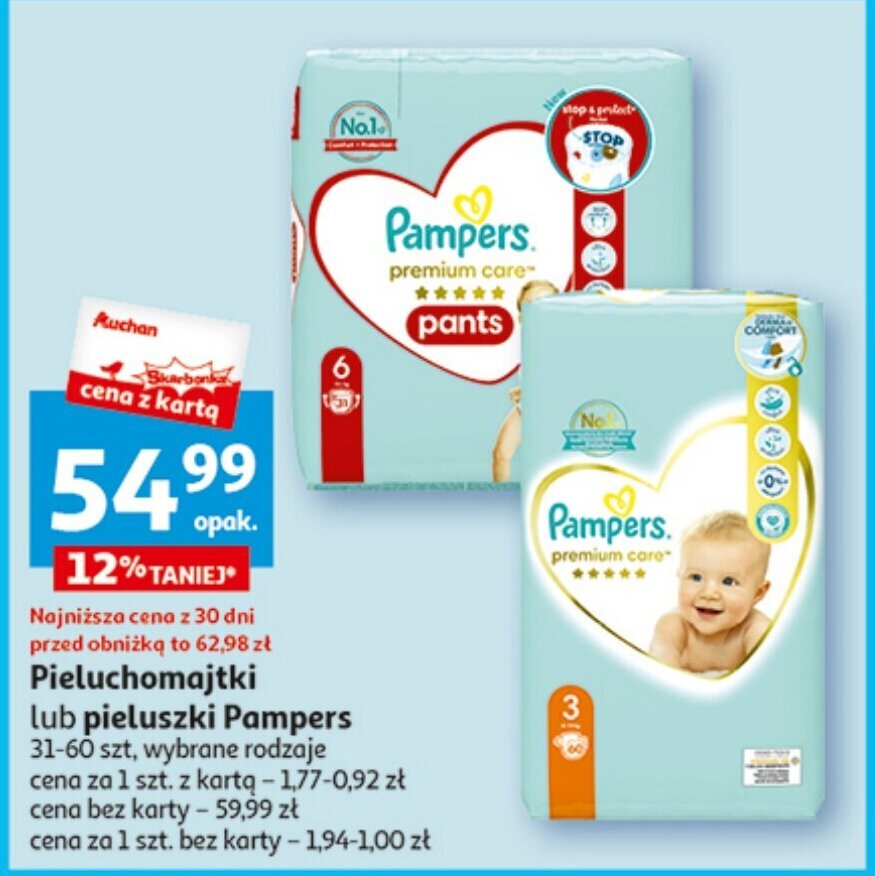 pieluchy pampers promocja auchan