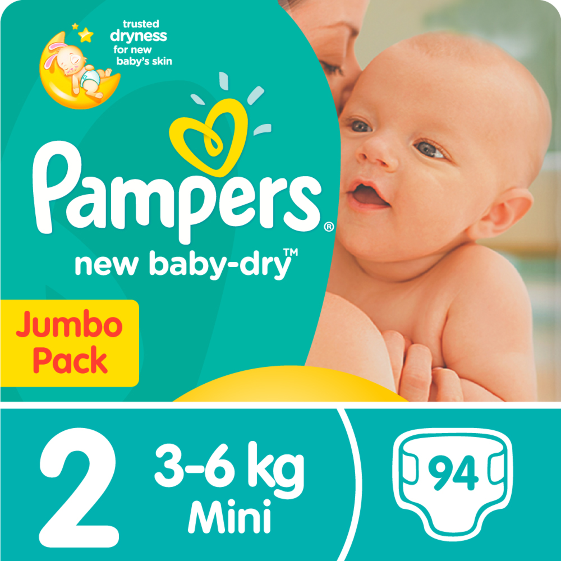 pampers new baby-dry pieluchy 2 mini 3-6 kg