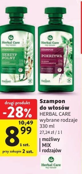 herbal care szampon pokrzywa rossman