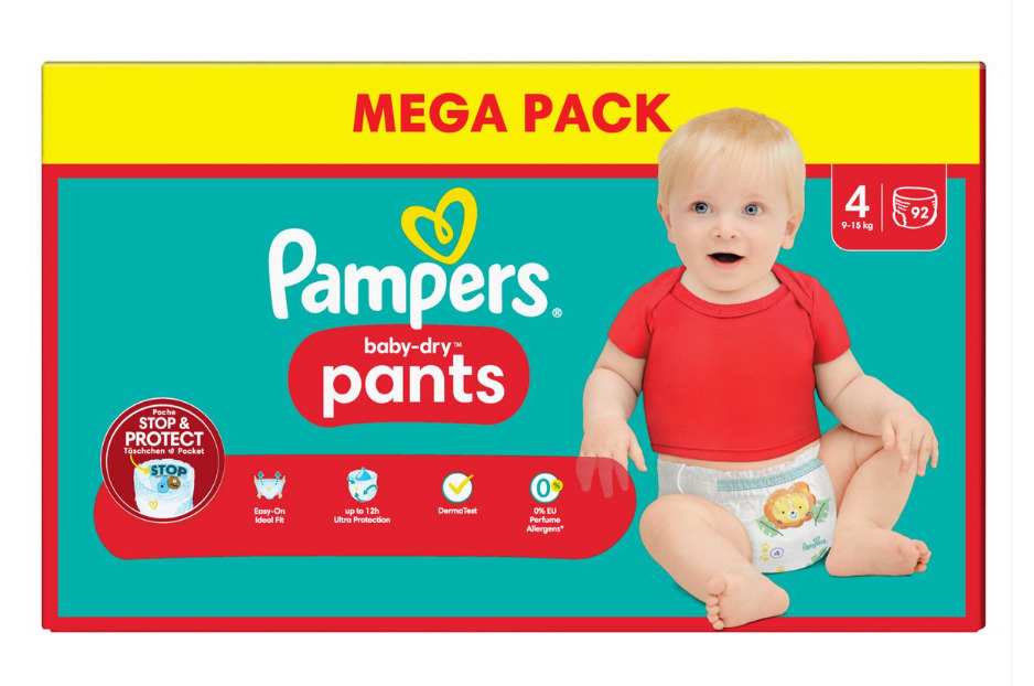 pampers mega pack 4 pants