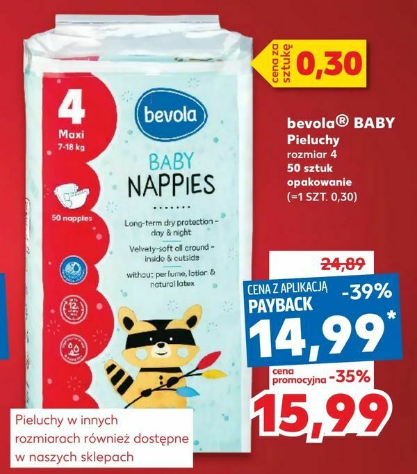 pieluchy kaufland bevola