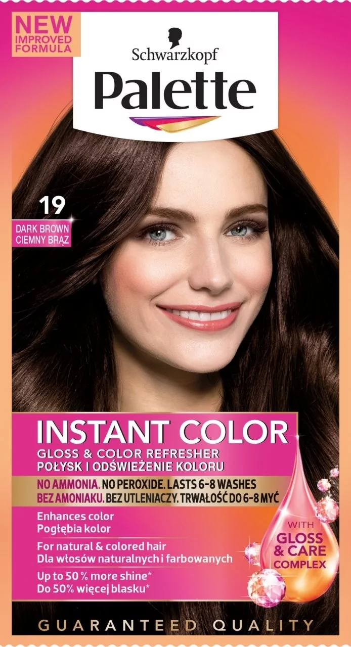 pallete instant color szampon koloryzujący nr 17 średni brąz