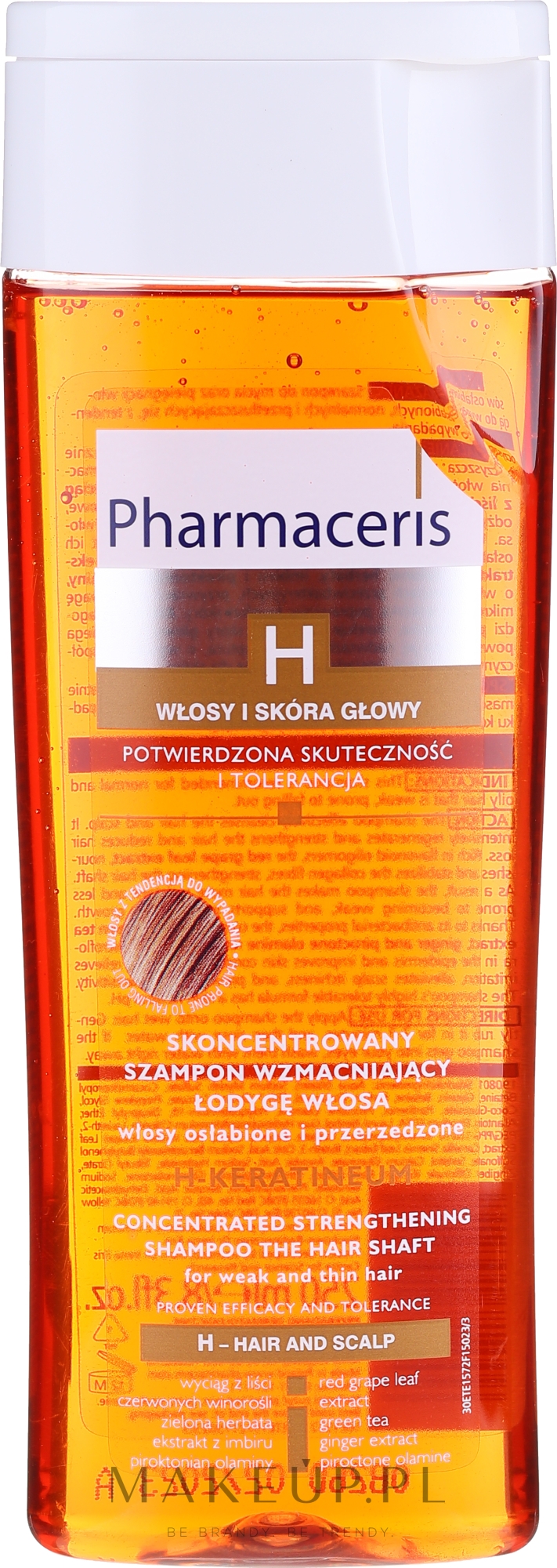 pharmaceris h keratineum szampon wzmacniający włosy osłabione