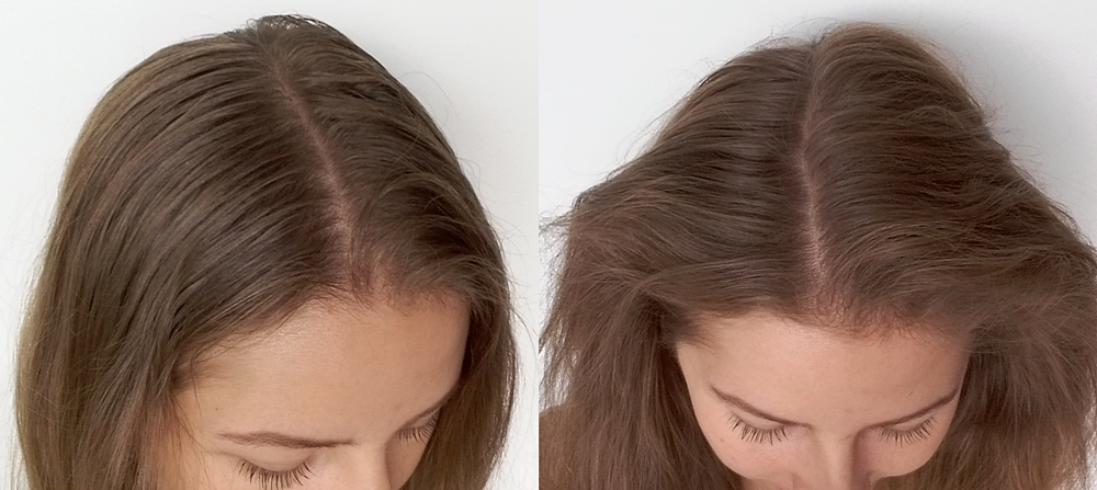 jak działa suchy szampon do włosów przed i po