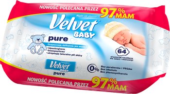 velvet baby chusteczki nawilżane pure sklad