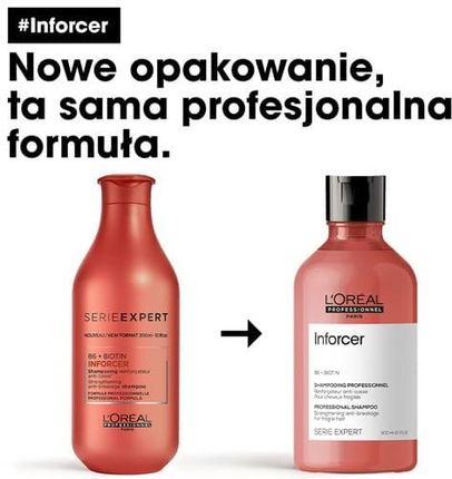 obserwuj loreal inforcer osłabione szampon 300 odżywka 200