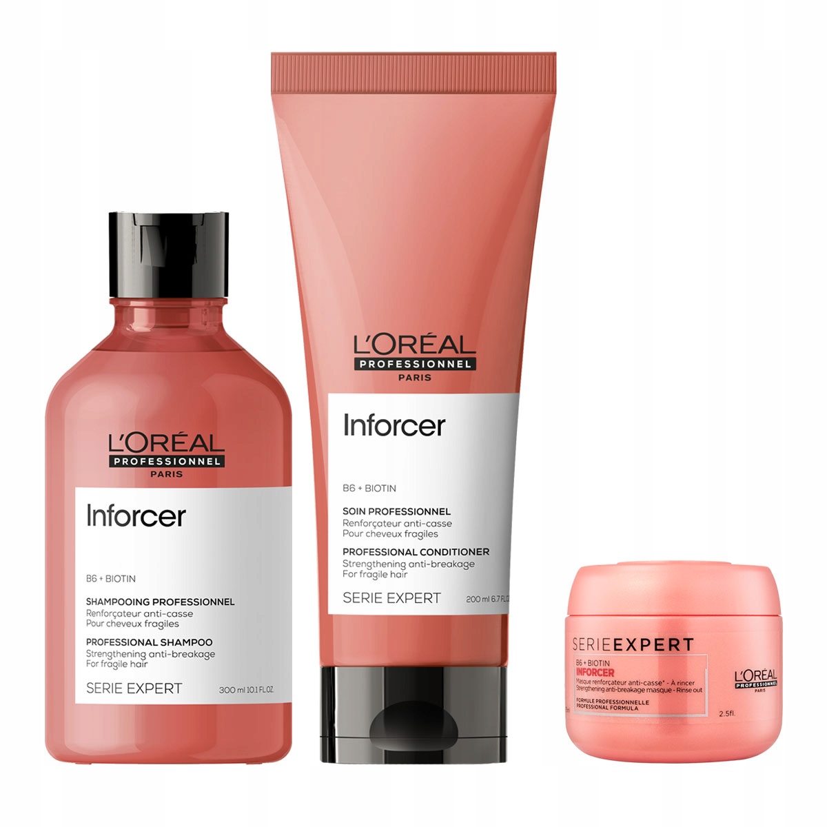 loreal inforcer szampon wzmacniający do włosów 300ml