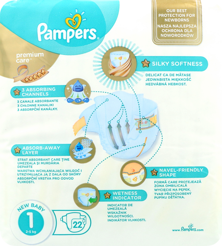 pampers premium care 1 22 szt rossmann