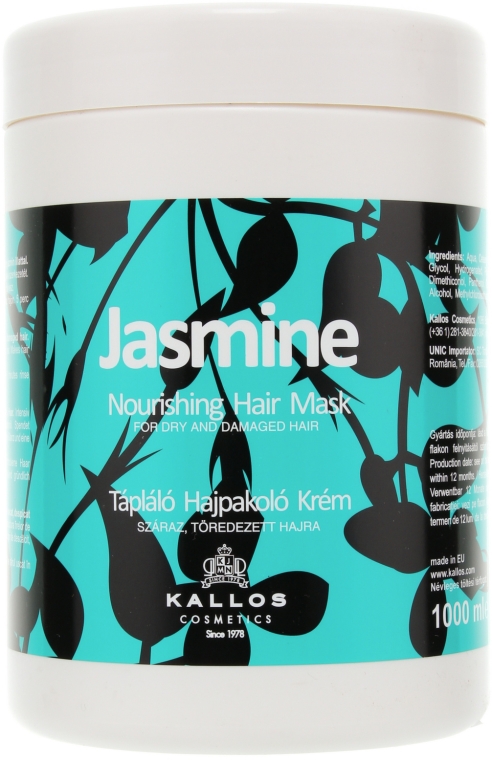 jasmine nourishing hair mask maska do włosów suchych i zniszczonych