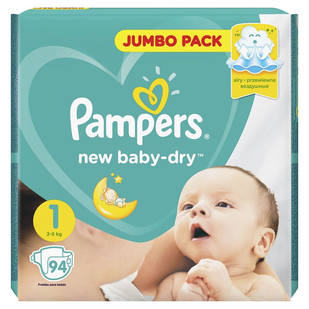 pampers new baby dry cena