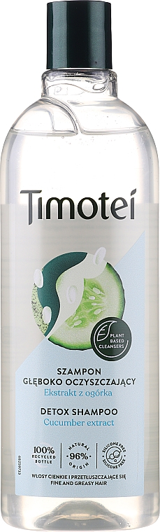 timotei naturalne oczyszczenie szampon do włosów 400ml