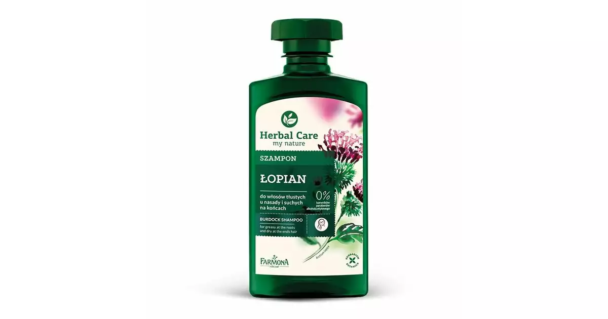 herbal care łopian szampon skład