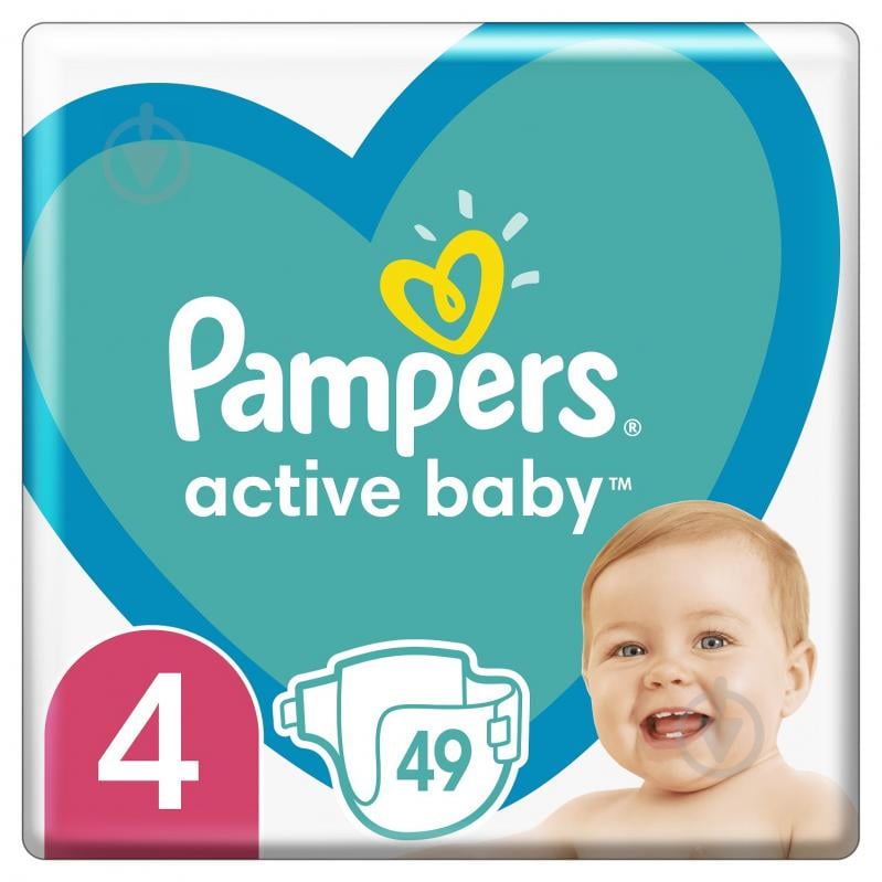 pampers active baby dry 4 49 sztuk