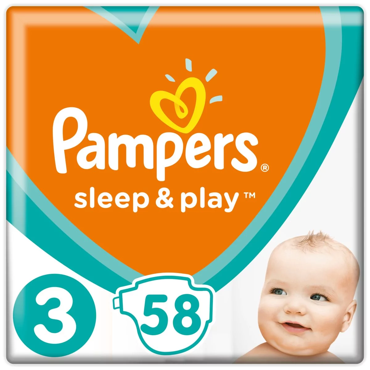 pampers sleep&play 3 midi 4-9kg 58szt