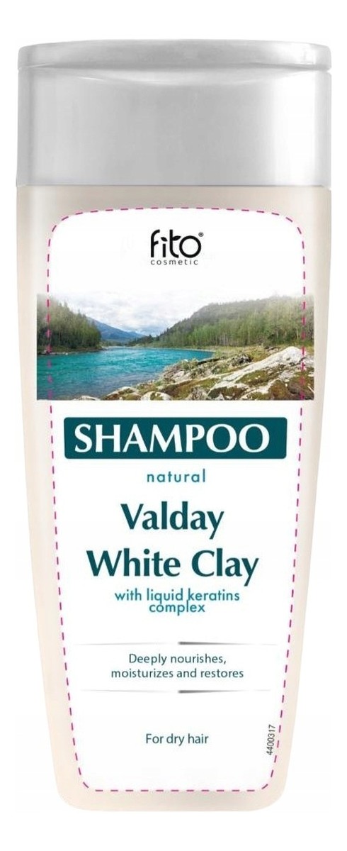 składfitocosmetic szampon z białą glinką i kompleksem płynnej keratyny