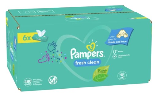 pampers chusteczki nawilżane allegro