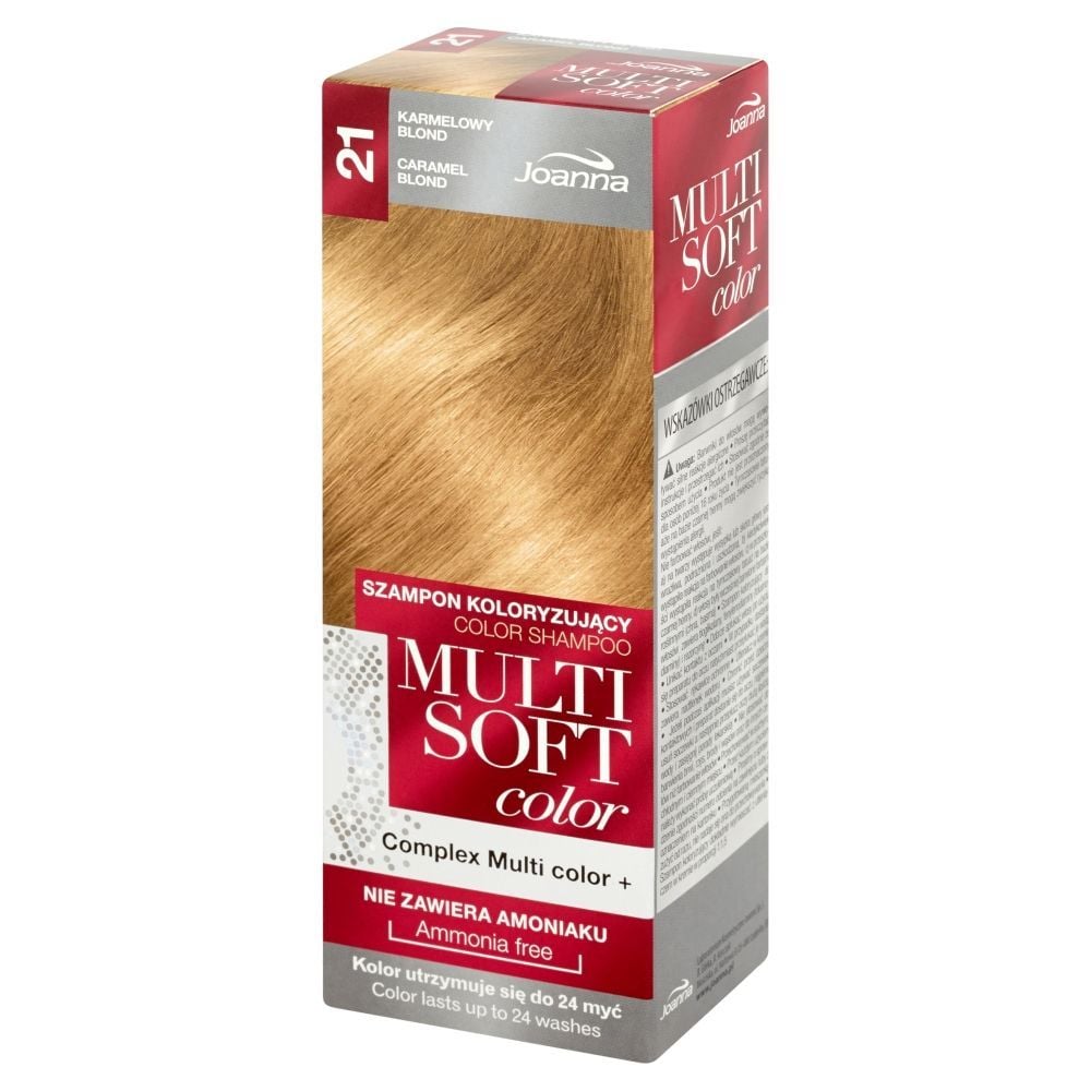 szampon koloryzujący joanna multi soft color karmelowy blond 21