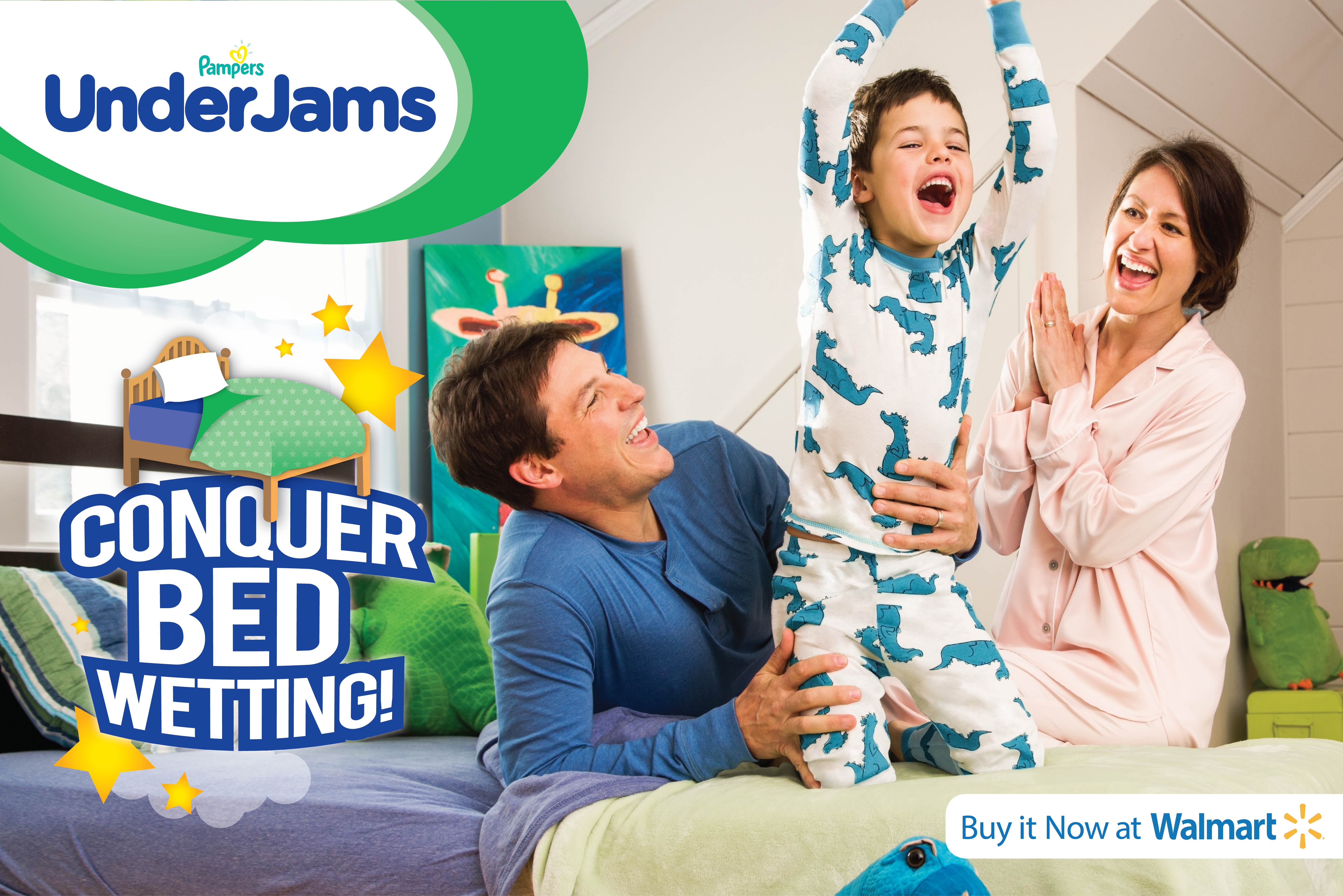 pampers under james bedwetting