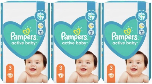 pampers pieluszki active baby 3 midi waga