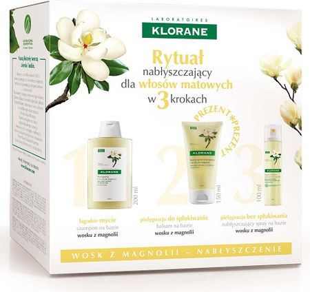 klorane szampon na bazie wosku z magnolii 200 ml