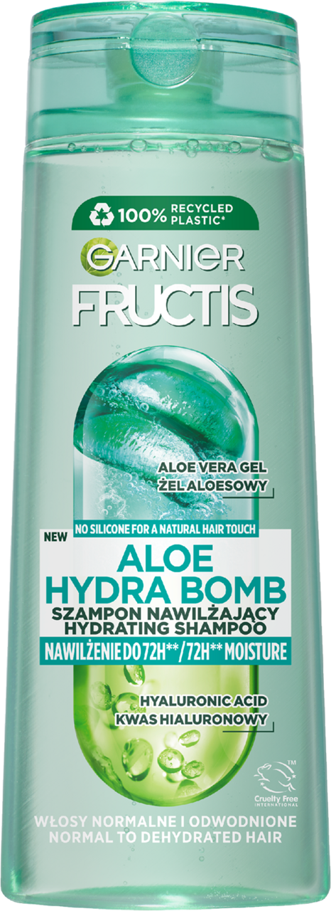 garnier fructis aloe hydra bomb szampon wzmacniający do włosów odwodnionych