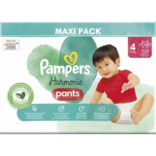 pampers active dry 4 74szt