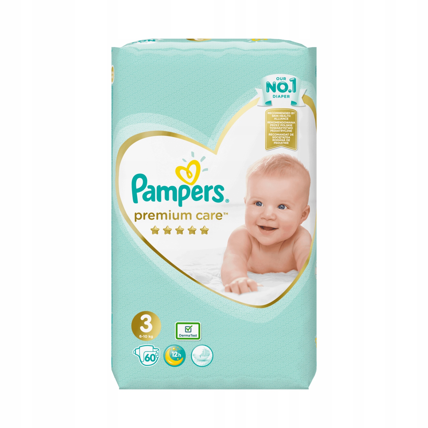 pampers premium care pieluchy rozmiar 3 midi 5-9kg 60 szt