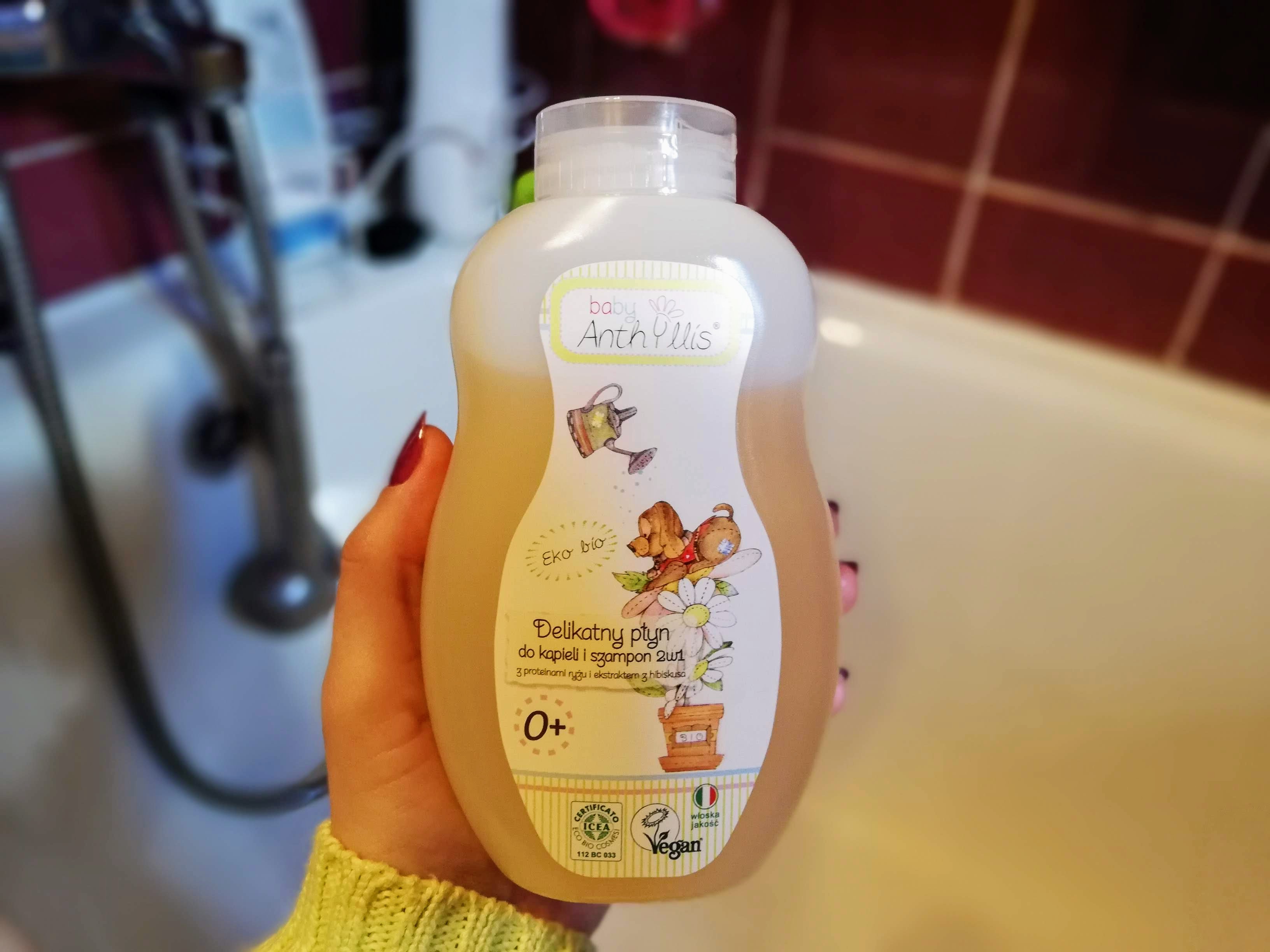 anthyllis baby delikatny płyn do kąpieli i szampon 2w1