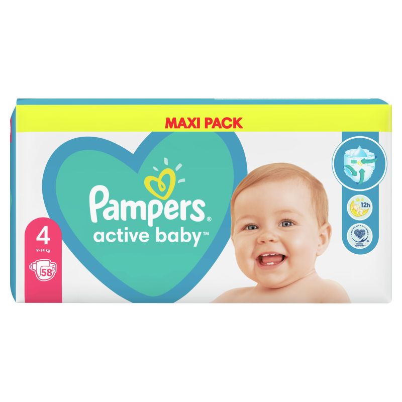 pieluchy pampers 4 active baby