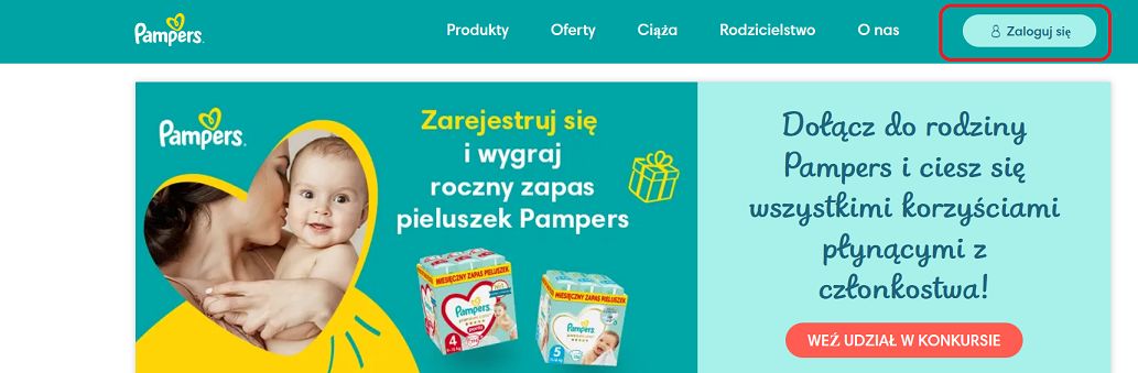 konkurs roczny zapas pieluszek pampers